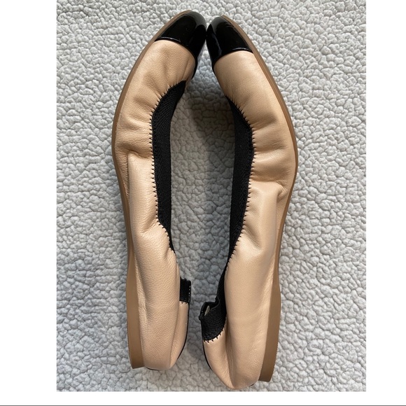 JCREW BLACK & BEIGE MILA FLAT SZ 8 - Picture 6 of 6